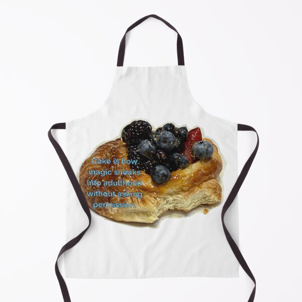 Item preview, Cake Is How Magic Sneaks Into Adulthood – Funny Dessert Quote with Berry Pastry designed and sold by aadventures.