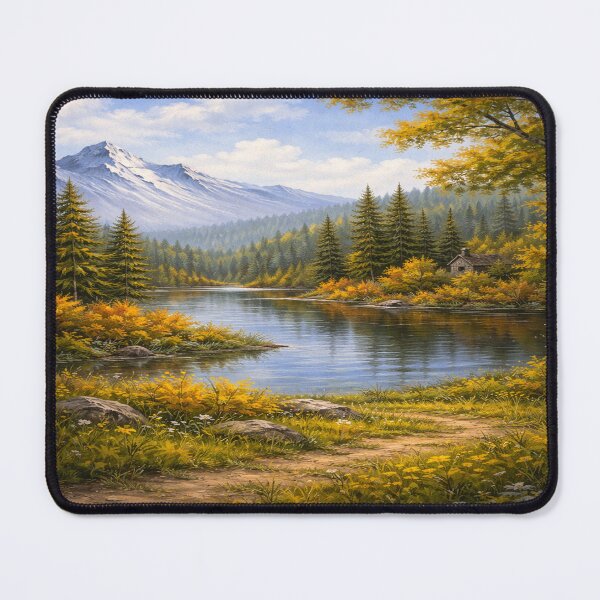 Item preview, Whispering Pines Lake designed and sold by DinsignStudio.