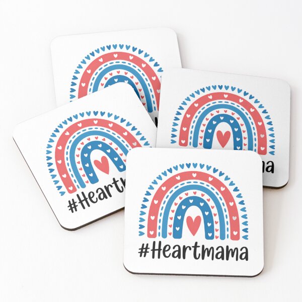 Item preview, Heart Mama CHD Mom Of A CHD Warrior Rainbow CHD Awareness designed and sold by FaithAbbott.