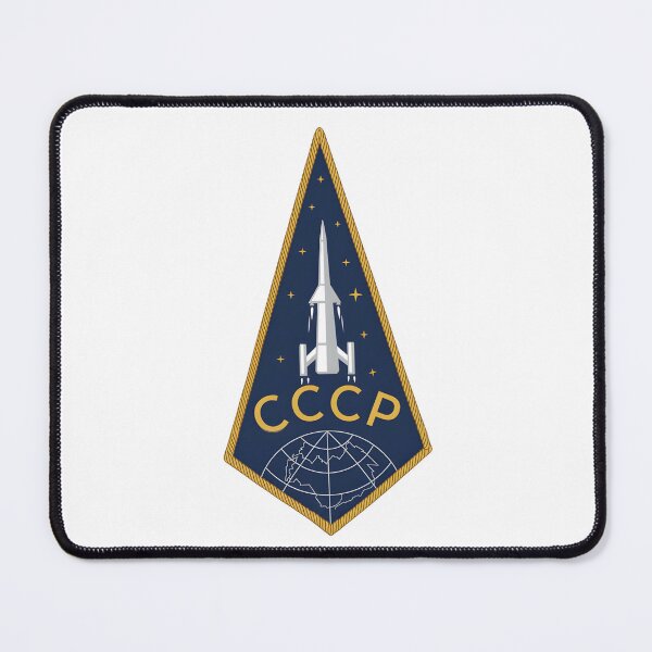 Item preview, Vintage CCCP Soviet Space Rocket Emblem designed and sold by CharlieDesings.