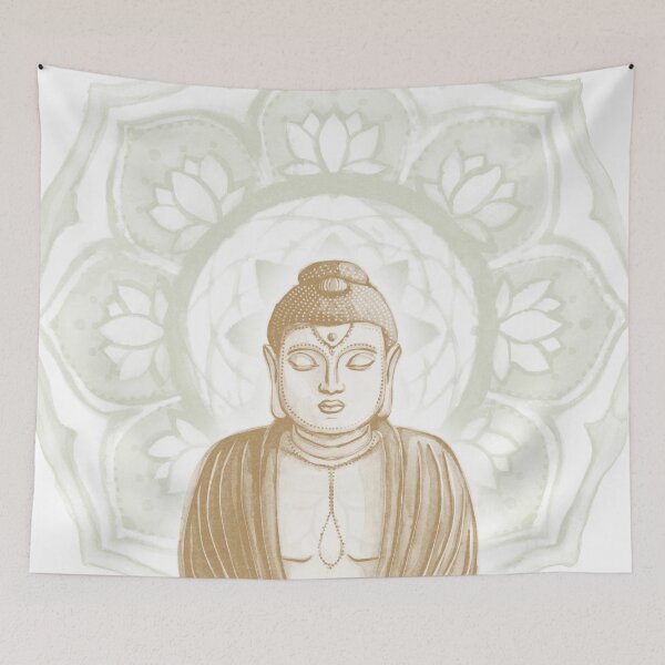 Item preview, Buddha Padma Watercolor - Snow Fawn Tea designed and sold by Irene Estelle.