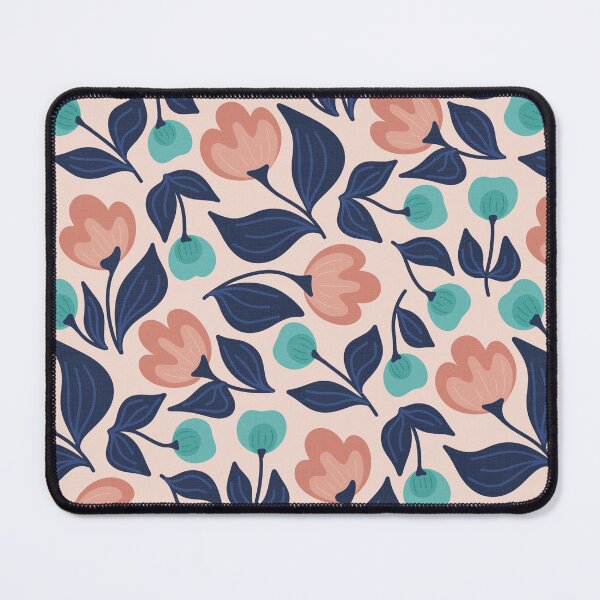 Item preview, Grandmillenial Teal Floral Pattern designed and sold by Fern and Quill.