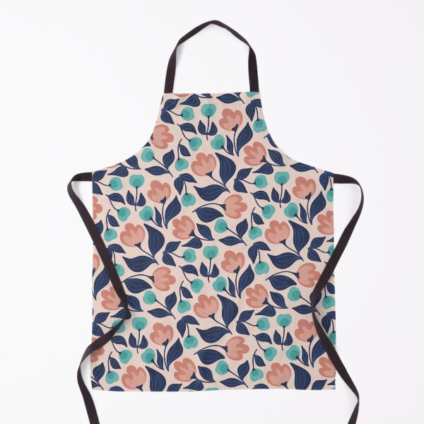 Item preview, Grandmillenial Teal Floral Pattern designed and sold by Fern and Quill.