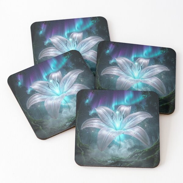 Item preview, Surreal Flower Under Northern Lights designed and sold by Tridentulus.