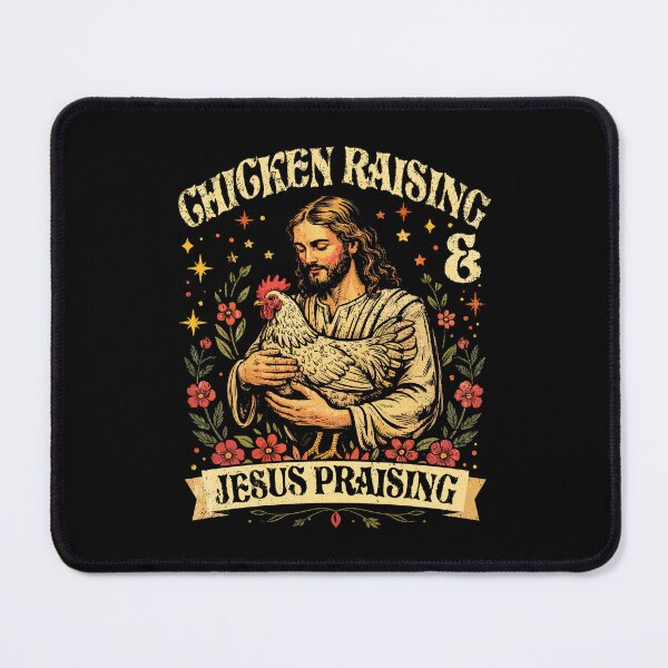 Item preview, Chicken Raising Jesus Praising Funny Farm designed and sold by Ortigzitoun.