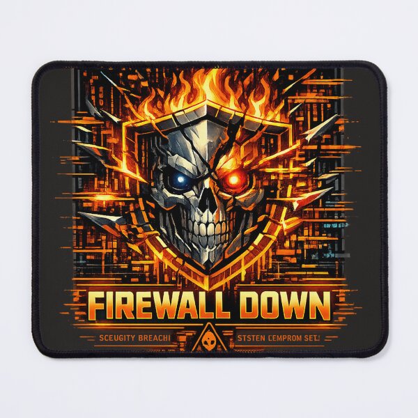 Item preview, Firewall Down Cyberpunk Hacker Skull designed and sold by Thaivi Design.