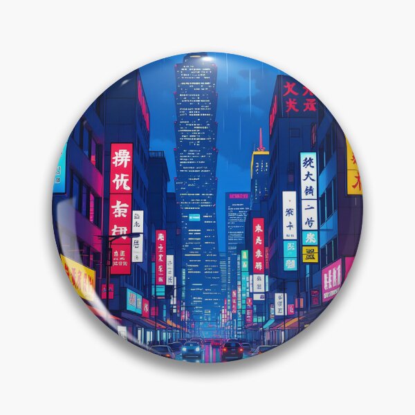 Item preview, Taipei Night Vibes the capital of Taiwan - Neon Rain Night: Neon City District designed and sold by Wiss2Arts.