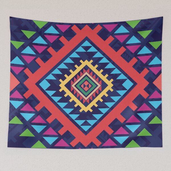 Item preview, Colorful Tribal Geometric Ethnic Aztec Pattern designed and sold by PowerAntShop.