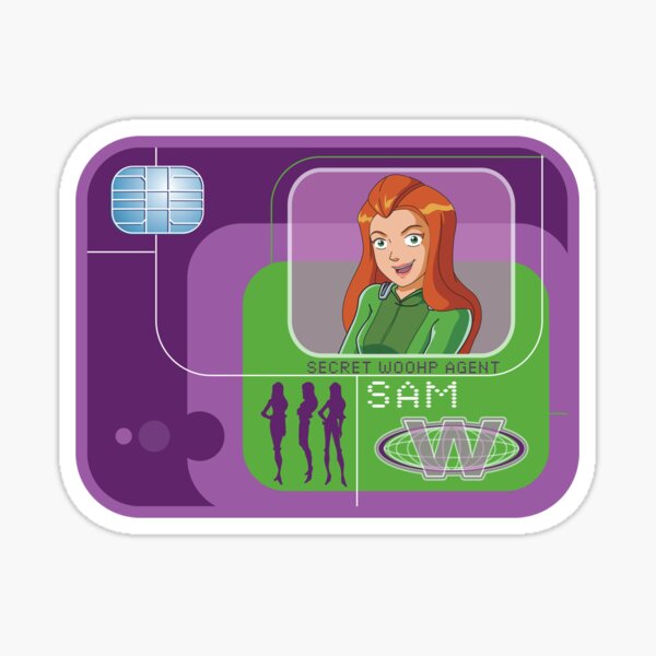 Totally spies Sam badge Sticker