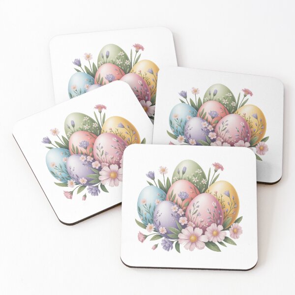 Item preview, Floral Easter Eggs Spring Design designed and sold by QuiteOrbit.