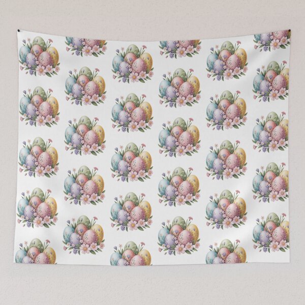 Item preview, Floral Easter Eggs Spring Design designed and sold by QuiteOrbit.