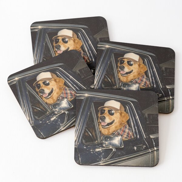 Item preview, Truckin’ Retriever - Vintage Truck Edition designed and sold by Automotive Art by Greg.