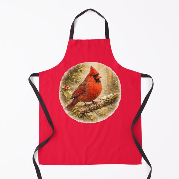 Item preview, Scarlet Cardinal of the Woods – Vibrant Bird Portrait designed and sold by TheJoyfulPen.
