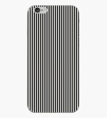 Black and White Pinstripe iPhone Case