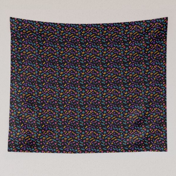 Item preview, 1980s Geometric Neon Pattern designed and sold by ReggieRaggz.