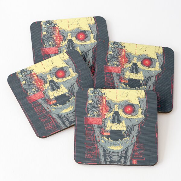 Item preview, System Breach Cyberpunk Hacker Skull designed and sold by Thaivi Design.