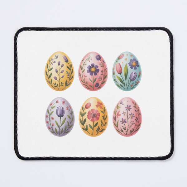 Item preview, Cute Pastel Easter Eggs With Flowers designed and sold by QuiteOrbit.