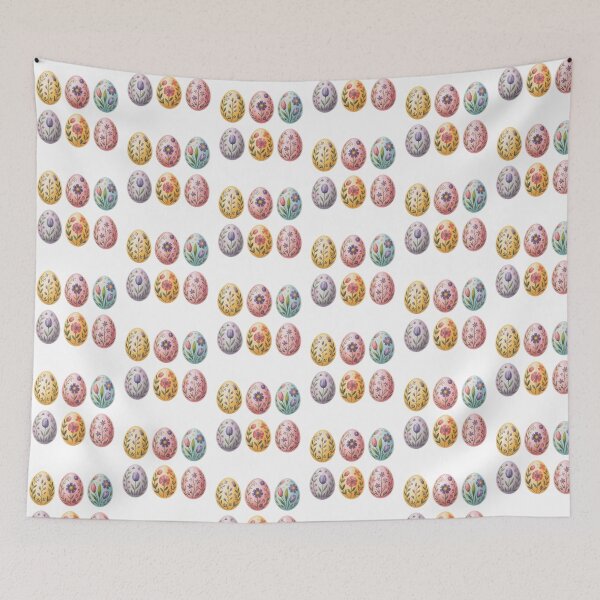 Item preview, Cute Pastel Easter Eggs With Flowers designed and sold by QuiteOrbit.