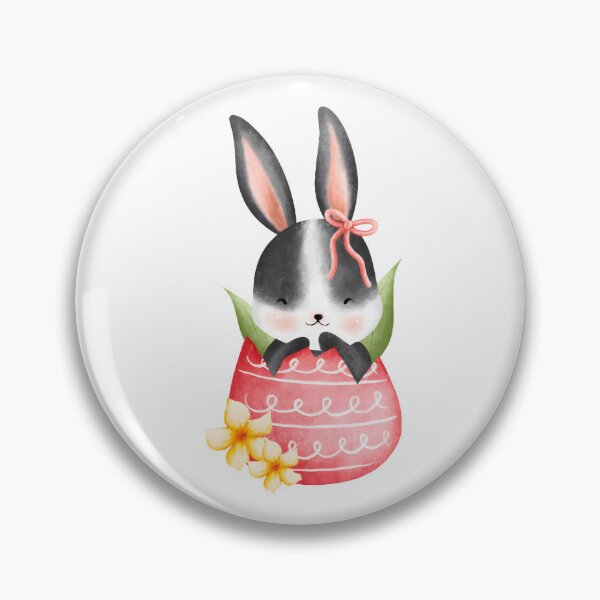 Artikelvorschau, Niedliches Osterhasen-T-Shirt für Kinder – Kawaii-Aquarellhase im rosa Osterei mit Frühlingsblumen, Kleinkind-Ostershirt entworfen und verkauft von FestivityFinds.