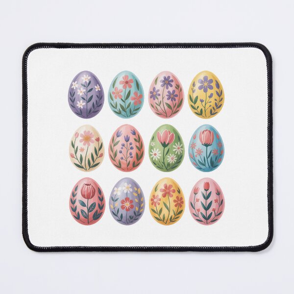 Item preview, Floral Easter Eggs Spring Holiday Graphic designed and sold by QuiteOrbit.