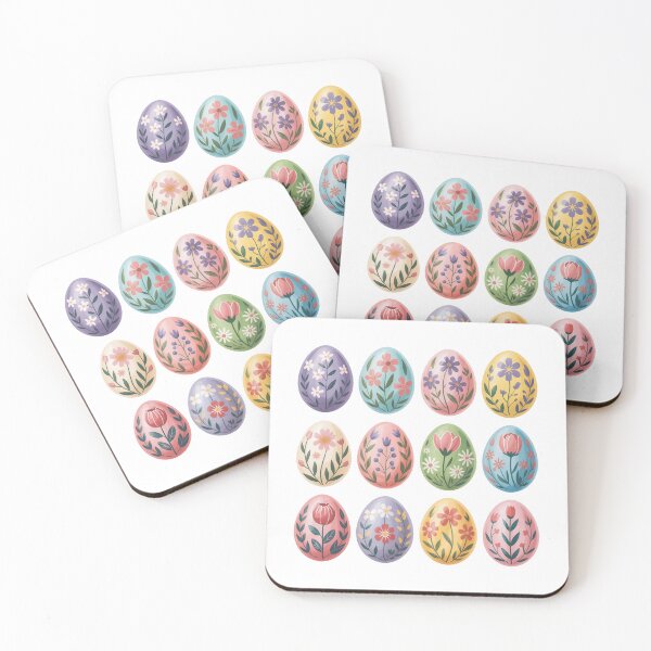 Item preview, Floral Easter Eggs Spring Holiday Graphic designed and sold by QuiteOrbit.
