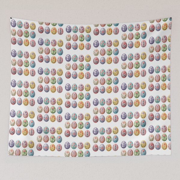 Item preview, Floral Easter Eggs Spring Holiday Graphic designed and sold by QuiteOrbit.