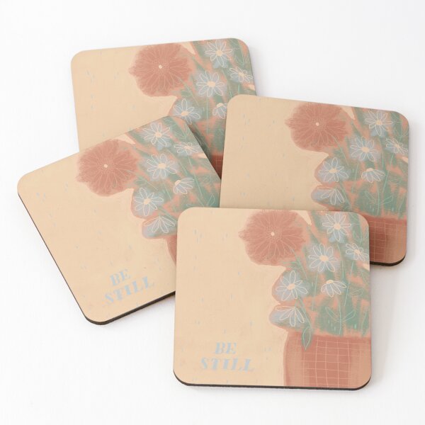 Item preview, be still and know flower motif designed and sold by kristinsosadesign.