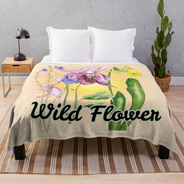 Item preview, Wildflower Glow: Ethereal Pink Columbine Watercolor designed and sold by PriyaMagic.