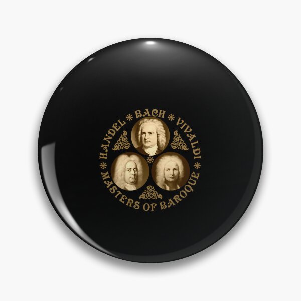 Item preview, Masters Of Baroque - Bach - Handel - Vivaldi - Vintage Design - Old Gold - Rb  designed and sold by TyroneOMiller1.
