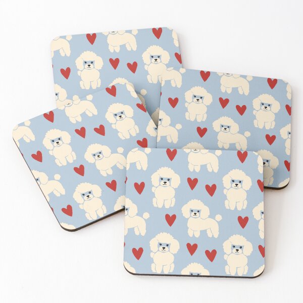 Item preview, Poodle Seamless Pattern, Cute Dog Heart Pattern, Kawaii Puppy Digital Paper, Pet Lover Fabric Pattern, Nursery Dog Print, Valentine Dog Pattern designed and sold by FRH Design ⭐⭐⭐⭐⭐.