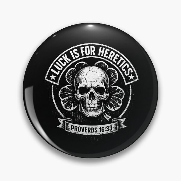 Item preview, Luck Is for Heretics Skull Design designed and sold by HUTEND.