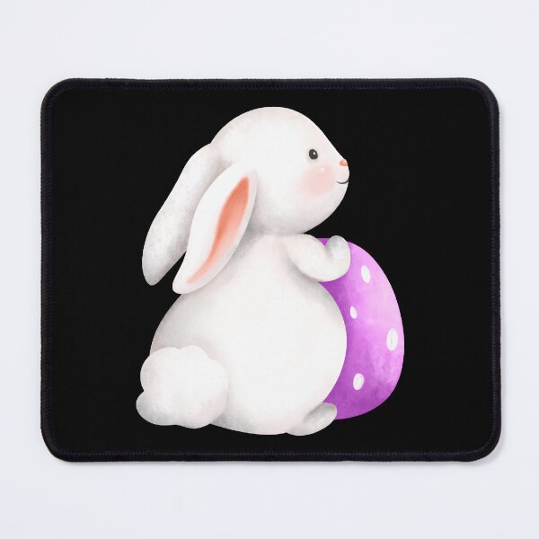 Item preview, Cute Easter Bunny Mug – Kawaii Watercolor White Rabbit with Purple Easter Egg Spring Coffee Cup Gift designed and sold by FestivityFinds.