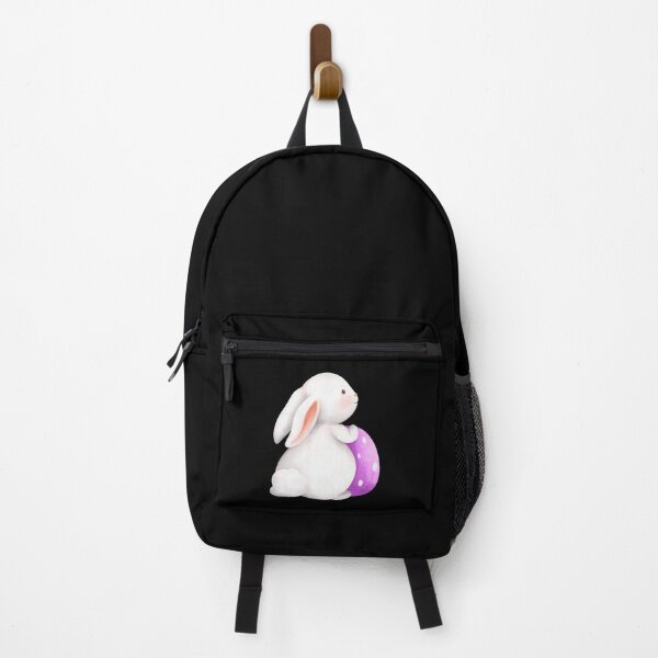 Item preview, Cute Easter Bunny Mug – Kawaii Watercolor White Rabbit with Purple Easter Egg Spring Coffee Cup Gift designed and sold by FestivityFinds.