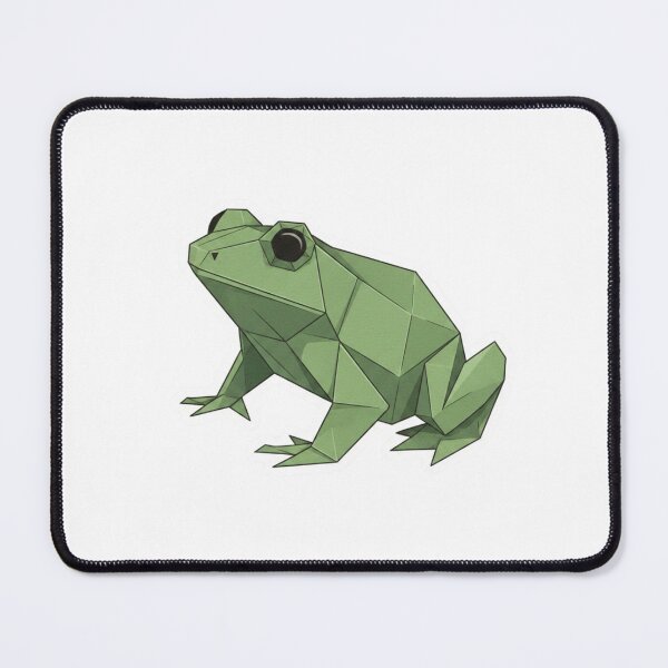 Item preview, Minimalist Green Frog – Origami Sticker for Zen Style Fans designed and sold by bsbd-action.