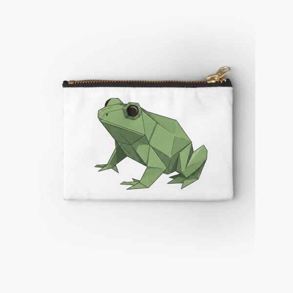Item preview, Minimalist Green Frog – Origami Sticker for Zen Style Fans designed and sold by bsbd-action.