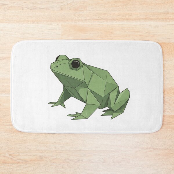 Item preview, Minimalist Green Frog – Origami Sticker for Zen Style Fans designed and sold by bsbd-action.
