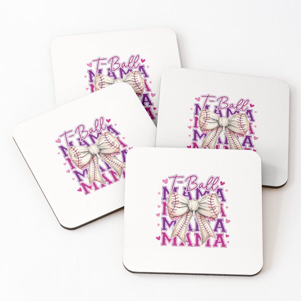 Item preview, T-Ball Mama Baseball Mom Coquette Bow designed and sold by Trungles-tee.