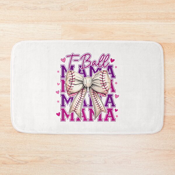 Item preview, T-Ball Mama Baseball Mom Coquette Bow designed and sold by Trungles-tee.