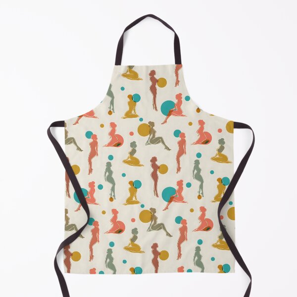 Item preview, Mid Century Modern Female Form Abstract Silhouette Pattern designed and sold by FeelFreeStore.