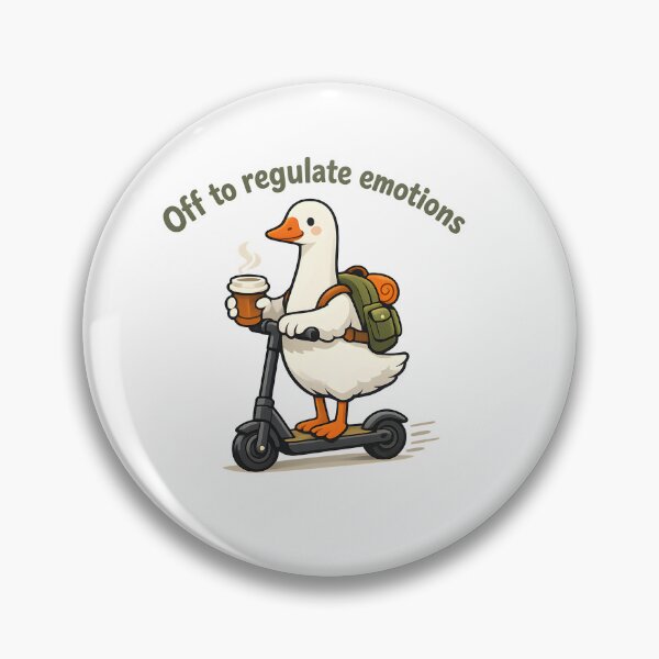 Item preview, Off to Regulate Emotions Duck Design designed and sold by HUTEND.