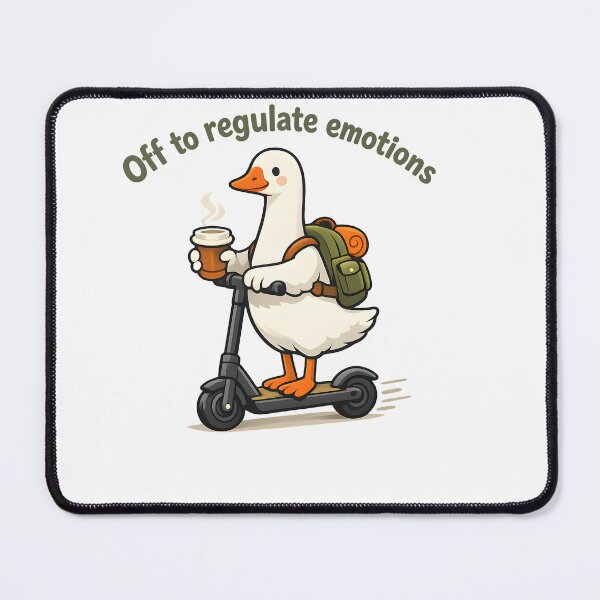 Item preview, Off to Regulate Emotions Duck Design designed and sold by HUTEND.