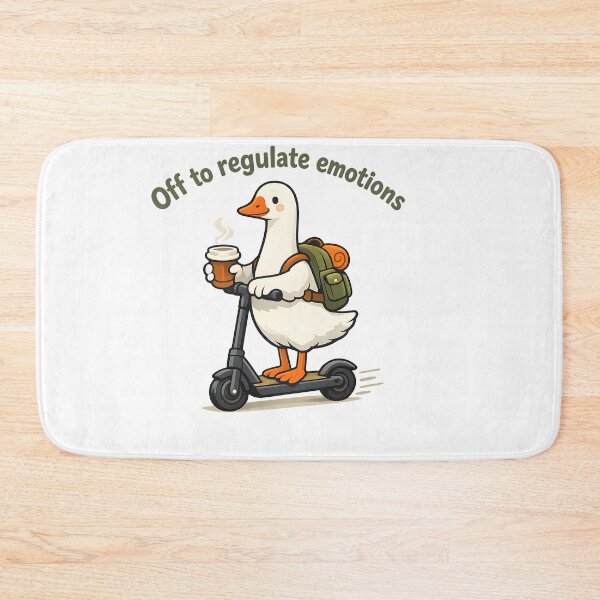 Item preview, Off to Regulate Emotions Duck Design designed and sold by HUTEND.