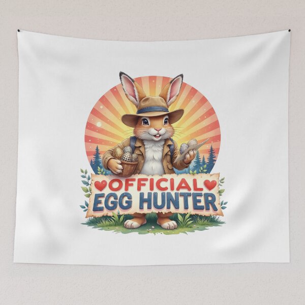 Item preview, Official Egg Hunter Shirt – Vintage Easter Bunny Explorer Design designed and sold by relso.