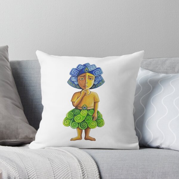 Item preview, The Indigo Oracle Peacock Spirit Portrait designed and sold by ArtoriaDesign.