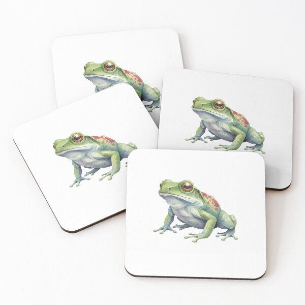 Item preview, Watercolor Art Frog – Red Spotted Frog Sticker for Collectors designed and sold by bsbd-action.