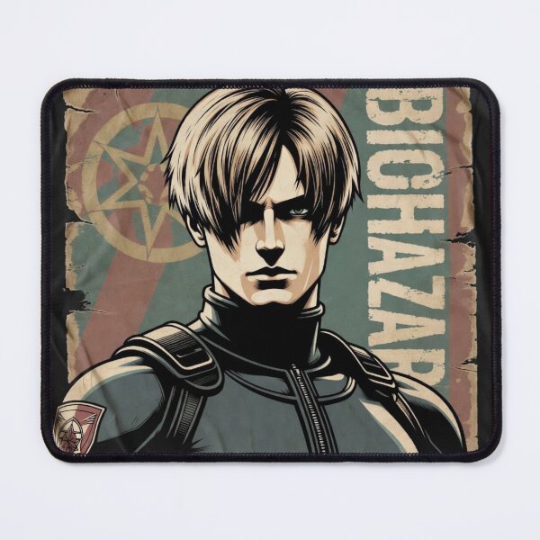 Item preview, Leon Kennedy Biohazard Vintage Retro Poster Art Design designed and sold by CandyKissDgtl.