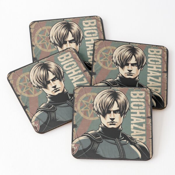 Item preview, Leon Kennedy Biohazard Vintage Retro Poster Art Design designed and sold by CandyKissDgtl.