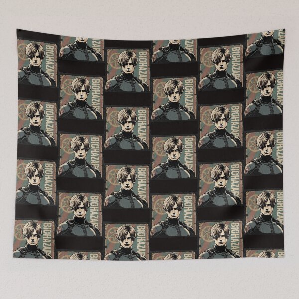 Item preview, Leon Kennedy Biohazard Vintage Retro Poster Art Design designed and sold by CandyKissDgtl.