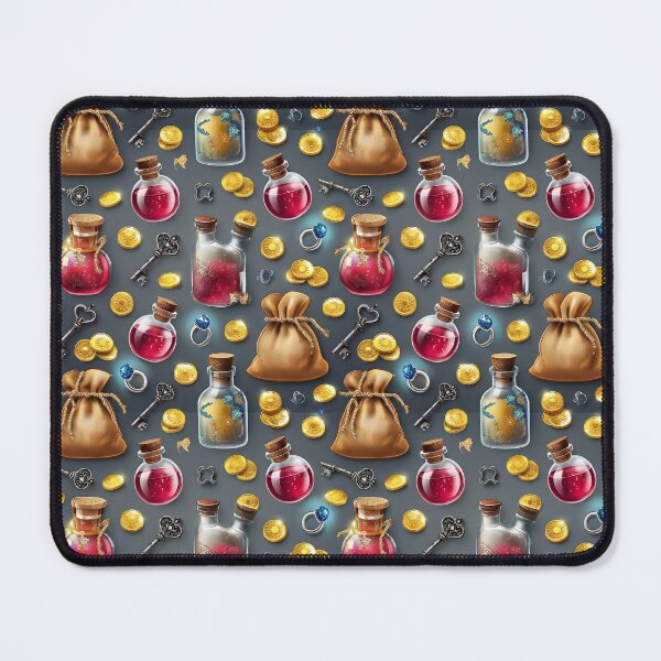 Item preview, Fantasy RPG Quest Inventory Seamless Pattern - Alchemist & Rogue Aesthetic designed and sold by FeelFreeStore.
