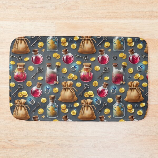Item preview, Fantasy RPG Quest Inventory Seamless Pattern - Alchemist & Rogue Aesthetic designed and sold by FeelFreeStore.